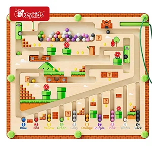 Montessori Magnetic Garbage Classification Wooden Puzzle Activity Board for Children W11H120